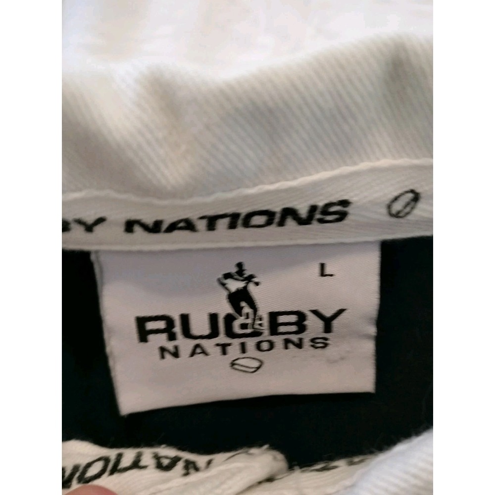 Rugby Nations Scotland Rugby Shirt Mens Large Navy White Thistle Crest Long Sl. - Picture 5 of 13